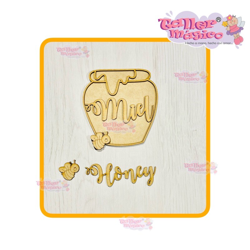TARRO HONEY MIEL  VITRAL 10CM