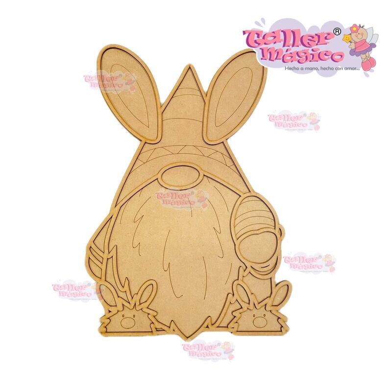 GNOMO PANTUFLA VITRAL 35CM